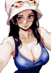 big_breasts black_hair blue_eyes cleavage curvaceous curvy curvy_body curvy_female curvy_figure dressrosa female female_only fully_clothed hourglass_figure nico_robin one_piece post-timeskip vcais voluptuous voluptuous_female