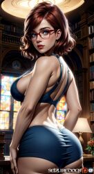 ai_generated female female_only pinup scooby-doo seizuredogs sfw solo_female velma_dinkley