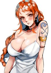 big_breasts cleavage female female_only fully_clothed hourglass_figure nami one_piece post-timeskip tight_clothing vcais