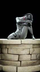 3d 3d_(artwork) black_hair blender breasts fortnite fortnite:_battle_royale ghost ghost_girl kingpocko nude pale_skin pussy willow_(fortnite)