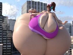 2girls 3d ass_bigger_than_body ass_bigger_than_head ass_bigger_than_torso city cleavage d.va enormous_ass enormous_butt enormous_thighs female giantess gigantic_breasts gigantic_thighs hyper hyper_ass hyper_hips hyper_thighs kiriko_(overwatch) larger_female massive_ass massive_butt massive_thighs meat_wall_(body_type) overwatch polakpeasant sitting_on_ass size_difference smaller_female thick_thighs thighs thighs_bigger_than_body thighs_bigger_than_head thighs_bigger_than_torso thunder_thighs wide_hips