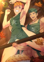 aiden_flynn armpit armpits camp_buddy gay gay_domination gay_sex hiro_akiba huge_cock kitchen mikkoukun nsfw orange_eyes orange_hair sweat sweaty sweaty_armpits sweaty_body yaoi