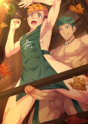 aiden_flynn armpit armpits camp_buddy gay gay_domination gay_sex hiro_akiba huge_cock kitchen mikkoukun nsfw orange_eyes orange_hair sweat sweaty sweaty_armpits sweaty_body yaoi