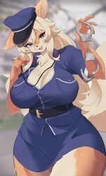 1girls 2d 2d_(artwork) 5_fingers anthro anthro_female anthro_focus anthro_only anthrofied authority background belly belt belt_buckle belt_collar big_breasts big_hips big_tail blonde_female blonde_hair blonde_hair_female blurred_background blurry blurry_background breasts canid canid_humanoid canine canine_humanoid cleavage cleavage_cutout clothed clothed_female clothes clothing color colored cop cropped cropped_legs cuffs curvy curvy_body curvy_female curvy_figure curvy_hips detailed_background dog_ears dog_girl dog_tail ear ears_down ears_up eyelashes eyes eyes_open fanart female female_anthro female_focus female_only fingers first_person_perspective first_person_view fluffy_tail furry_tail girl grey_eyes hair hips holding holding_object hourglass_figure humanoid large_tail long_hair long_hair_female looking_at_viewer mammal mammal_humanoid maru_mao_(artist) mouth multicolored_body multicolored_fur neck no_dialogue no_humans no_pants no_text non-human open_mouth open_smile orange_body orange_fur police police_hat police_officer police_uniform policewoman pov pov_eye_contact simple_background skirt smile smiling smiling_at_viewer snout solo solo_focus suggestive suggestive_look tail textless thick_thighs thighs tight tight_clothes tight_clothing tight_dress tight_fit two_tone_body two_tone_fur voluptuous voluptuous_female wide_thighs yellow_hair yellow_tail