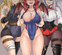 female_knight_(guardian_tales) future_knight_(guardian_tales) guardian_tales lifeguard_yuze_(guardian_tales) lucy_(guardian_tales) multiple_females multiple_girls musatardrice_(artist) pointy_chin succubus succubus_adventurer_yuze_(guardian_tales) trickster_lucy_(guardian_tales) yuze_(guardian_tales)