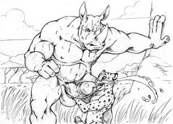 2boys cum furryrevolution gay male male/male male_only penis rhino rhinoceros yaoi