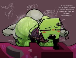 1ambiguous 1boy 1girls 2024 2d alien alien/human alien_girl ambiguous_gender anon anonymous_character antennae ass ass_juice ass_worship big_ass big_butt blush bottom_heavy bubble_butt duo english english_text face_in_ass fluids grabbing_ass green_body green_skin heartbeat invader_zim looking_pleasured male moaning moaning_in_pleasure nanodude78 nose_to_anus onomatopoeia purple_hair steam steaming_body steamy_ass sweat sweaty sweaty_ass sweaty_butt tak tak_(invader_zim) tak_(irken)_(invader_zim) text thick_ass thick_butt