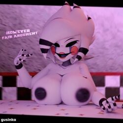 3d breasts breasts_on_table fair_argument_but… five_nights_at_freddy's five_nights_at_freddy's_2 fredina's_nightclub gusinka looking_at_viewer marie_(cally3d) marie_(cryptia) marionette_(fnaf) meme meme_reference nude nude_female puppet_(fnaf) tagme