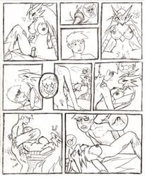 ! ? anthro black_and_white blaziken breasts clitoris comic cowgirl_position cum cum_in_pussy cum_inside erection excited female heart human impregnation interspecies male male_human/female_anthro male_human/female_pokemon missionary_position monochrome nintendo nipples ovum ovum_with_face penetration penis pokemon pokemon_(species) pokephilia pussy straight vaginal_penetration volcano
