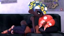 3d adynamical anal blue_hair dark_skin face_down_ass_up feet femboy femboy_on_femboy femboydom fuckboy gay gay_sex homosexual homosexual_sex octoling octoling_boy orange_hair soles splatoon stirrup_legwear toeless_footwear toeless_legwear toeless_socks toenail_polish toenails toes yaoi