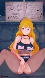 1girls arrancon blonde_female blonde_hair free_use long_hair long_hair_female price_list purple_eyes rwby spread_legs spread_pussy yang_xiao_long