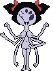 1girls 2d 5_eyes 6_arms accurate_art_style alternate_version_available breasts color hand_on_hip j_d_ monster_girl muffet nipples pussy self_upload spider_girl sprite tagme transparent_background twintails undertale undertale_(series) wink winking