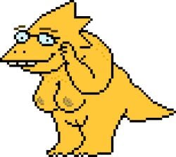 1girls 2d 2d_(artwork) accurate_art_style alphys alternate_version_available barefoot big_breasts breasts color glasses j_d_ monster_girl naked nipples nude pixel_art pussy sprite tagme transparent_background undertale undertale_(series) yellow_body