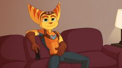 1boy bulge furry jerseydevil male male_only nsfw ratchet_(ratchet_and_clank) ratchet_and_clank solo tagme