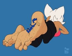 5_toes anthro duo feet female foot_fetish foot_focus foot_play genitals hi_res humanoid_feet macro male male/female masturbation micro mrguy820 penis plantigrade rouge_the_bat sega size_difference soles sonic_(series) sonic_the_hedgehog sonic_the_hedgehog_(series) toes