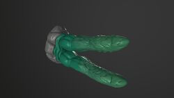 3d_(artwork) digital_media_(artwork) dragon erection genitals green_penis hi_res long_penis male nirit_ling penis solo starry_(cncsq) unusual_anatomy unusual_genitalia unusual_penis widescreen