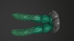 3d_(artwork) digital_media_(artwork) dragon erection genitals green_penis hi_res long_penis nirit_ling penis starry_(cncsq) unusual_anatomy unusual_genitalia unusual_penis widescreen