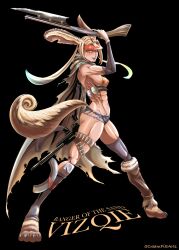 abs bunny_girl creampieart1 gun muscular muscular_female original original_character tan_body tan_fur tan_skin