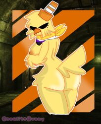 anthro ass bad_anatomy canelitabunny dark_deception dark_deception:_chapter_3 dread_ducky duck duck_humanoid non_binary_flag stranger_sewers yellow_fur