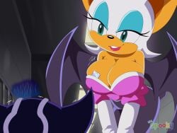 anthro bat bokkun cleavage condom female heart-shaped_pupils huge_breasts imminent_sex male myspookypizza rouge_the_bat sonic_(series) sonic_x