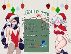 brawl_stars breasts christmas colette_(brawl_stars) edgar_(brawl_stars) emo fishnet legs rugidos_de_tripa xmas