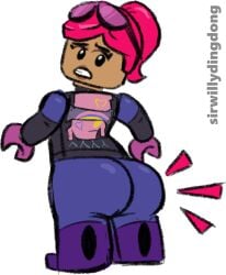 2d ass ass_expansion ass_focus big_ass bigtraffee brite_bomber bubble_butt confusion drawing epic_games face_burying_ass fortnite huge_ass juicy_butt lego lego_brite_bomber lego_fortnite mouth_watering_ass pink_hair plump_ass round_ass shocked sirwillydingdong worried