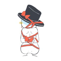 anal anal_penetration arms_tied arms_tied_behind_back blushing cleverpoint countryhumans england_(countryhumans) gay gay_sex hat hat_ribbon ribbon ribbon_bondage tagme tongue_out top_hat