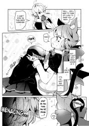 aether_(genshin_impact) body_swap bodyswap fourth_descender genshin_impact kuudere lynette_(genshin_impact) lyney_(genshin_impact) manga manga_page ruri_rarako