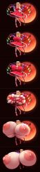 1girls big_breasts blush breast_expansion breasts breasts_bigger_than_body breasts_bigger_than_head breasts_bigger_than_torso bursting_breasts enjoying enormous_breasts expansion female flandre_scarlet growth huge_breasts hyper hyper_breasts massive_breasts metachoke multiple_images solo_female source tagme torn_clothes torn_clothing touhou