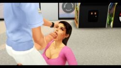 1boy 1boy1girl 1girls 3d big_breasts big_penis cleavage cop cum_on_face facial fellatio good_girl grand_theft_auto grand_theft_auto_vi hispanic latina latina_female lucia_(gta) pale-skinned_male police puerto_rican rockstar_games semen_on_face sims4