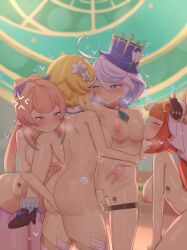 1futa 3girls ahe_gao ahoge anal angry animal_ears areolae big_ass big_balls big_breasts big_butt big_penis blonde_hair blush breast_feeding breasts censored cum cum_in_pussy cum_inside female fingering foursome furina_(genshin_impact) futa_on_female futanari genshin_impact heart hoyoverse humanoid kemonomimi light_skin lumine_(genshin_impact) mosaic_censoring nilou_(genshin_impact) nipples nozorayuzu nude orgasm orgasm_face penis red_hair sangonomiya_kokomi sex standing standing_sex vaginal_penetration white_hair