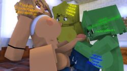 1futa 3d 3girls ahe_gao big_balls big_breasts big_penis blue_body blue_eyes blue_hair cake cum_in_pussy erect_nipples erect_penis green_body green_eyes green_hair horny_female horny_futa human_futa humanoid humanoid_penis kitchen licking_balls licking_nipples licking_penis looking_at_partner looking_at_penis looking_pleasured melly_miscere_(story_galor) mine-imator minecraft multicolored_hair no_bra no_panties no_pants nude_female nude_futanari open_mouth outside purple_eyes sitting slime_girl spread_legs story_galory t-shirt tagme tanya_fuscus_(story_galory) tongue_out wet_penis white_female yellow_body yellow_eyes yellow_hair