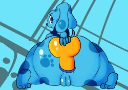 anal anal_sex anthro blue blue's_clues blue_(blue's_clues) bone canid canine canis dildo dildo_in_ass dildo_insertion domestic_dog female mammal nickelodeon object_in_ass penetration sex_toy sex_toy_in_ass sex_toy_insertion solo