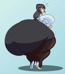 1girls :o ass_bigger_than_body ass_bigger_than_head ass_bigger_than_torso big_breasts butt_expansion enormous_ass enormous_breasts growth huge_ass huge_breasts hyper_ass hyper_breasts long_hair looking_at_viewer lying_on_self massive_ass solo_female tagme underass winterwarning