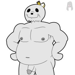 2023 anthro balls bara beard belly chubby_anthro chubby_belly chubby_male clothing colored digital_media_(artwork) doobus_goobus facial_hair genitals hat hat_only headgear headgear_only headwear headwear_only hi_res lewdware male male_only mammal marine mostly_nude nipples nude penis pinniped seal signature slightly_chubby smile solo youtube