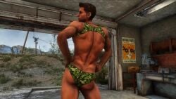 1boy 3d 3d_model animated bara brown_hair capcom garage gay green_underwear human hunk lewis_luke light-skinned_male light_skin male male_focus male_only male_pov mp4 muscles muscular muscular_male piers_nivans resident_evil resident_evil_6 shaking_ass shaking_butt solo sound stud tagme teasing underwear underwear_only video