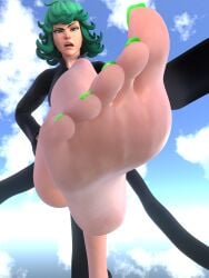 1girls 3d angry angry_face black_dress blender blender_eevee clouds detailed_feet disgusted disgusted_expression disgusted_face disgusted_look feet floating foot foot_fetish foot_focus green_hair green_toenails insanis_(artist) kiriko_(overwatch) looking_at_viewer midair one-punch_man overwatch overwatch_2 painted_toenails painted_toes partially_clothed partially_clothed_female petite pov_feet self_upload sky sky_background soles solo solo_focus tatsumaki tatsumaki_(cosplay) terrible_tornado_kiriko toenail_polish toenails toes tsundere