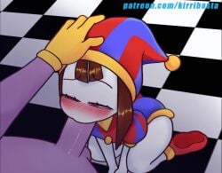 animated animation anthro blowjob brown_hair fellatio head_grab jax_(the_amazing_digital_circus) kiribasta memeechan no_sound oral pomni pomni_(the_amazing_digital_circus) straight the_amazing_digital_circus video white_skin