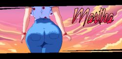 1girls animated ass ass_focus big_ass dat_ass deviantart faceless_character faceless_female helluva_boss jeans lower_body martha_(helluva_boss) neophite-byte out_of_frame pixel_animation pixel_art source walking walking_away wide_hips