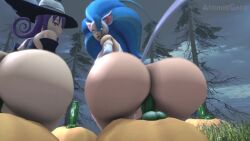 2023 2girls 3d anal animated ass atomicgato big_ass bimbo blair_(soul_eater) bouncing_ass cat_ears cat_tail catgirl clothed_sex clothing darkstalkers dildo felicia_(darkstalkers) gigantic_ass girl_on_top happy huge_ass large_ass looking_at_viewer looking_back pumpkin soul_eater sound source_filmmaker tagme vegetable_dildo video