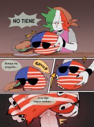 ailewzol comic countryballs countryhumans male male_only messirve mexico_(countryhumans) motoanexo onomatopoeia spanish_text text united_states_of_america_(countryhumans) yaoi