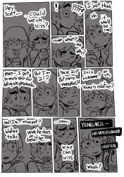 2boys comic comic_page english_text gay male male_only monochrome neil_nordegraf scott_pilgrim scott_w_pilgrim tagme text tez_(artist) yaoi