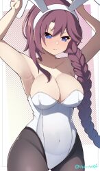 big_breasts blue_eyes bunny_ears bunny_girl bunnysuit eiyuu_densetsu emma_millstein female nerdy_female pink_hair sen_no_kiseki the_legend_of_heroes trails_of_cold_steel