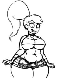 bimbo bimbo_body bimbofied breast_expansion dunnhierdraws futanarization genderswap_(mtf) high_heels huge_ass huge_breasts latina male_to_futa marco_diaz penis_bulge princess_marcia princess_marco rule_63 star_vs_the_forces_of_evil thick_thighs transformation wide_hips