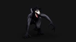 1girls animated anthro bambookat barefoot black_fur claws completely_nude completely_nude_female fangs female female_only full_body furry naked naked_female no_sound nude nude_female scp-1471 scp_foundation skull solo solo_female tagme tail turntable_(animation) video