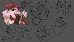 hi_res male neoncityrain nintendo pokefarm pokemon pokemon_(species) sketch_page solo valenoir