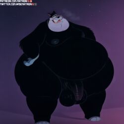 1boy 4k a_goofy_movie ai_generated anthro bhm big_balls big_belly disney fat fat_belly feline furry highres large_penis male male_only matronai_(artist) mature mature_male morbidly_obese morbidly_obese_male obese obese_anthro obese_male overweight overweight_male patreon patreon_username penis pete_(disney) peter_pete_sr. pinup solo solo_focus stable_diffusion sweat sweating twitter_username