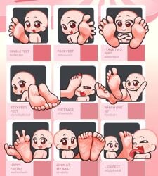 :3 absurdres adorable artist_request best_feet cute cute_face cute_feet feet feet_together feet_up foot_fetish foot_focus foot_lick foot_on_face foot_play foot_worship funny happy_expression highres licking_foot looking_at_viewer oc original_character presenting_feet red_toenail_polish showing_feet smiling_at_viewer soles soles_fetish toes tounge_out wholesome