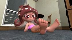 3d 3d_(artwork) feet foot_fetish foot_focus kiera_(s3cret_str1ker) octoling octoling_girl original_character s3cret_str1ker self_upload splatoon splatoon_2 splatoon_3