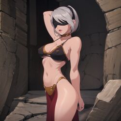 slave leia (cosplay) from nier: automata by crimson-vizier